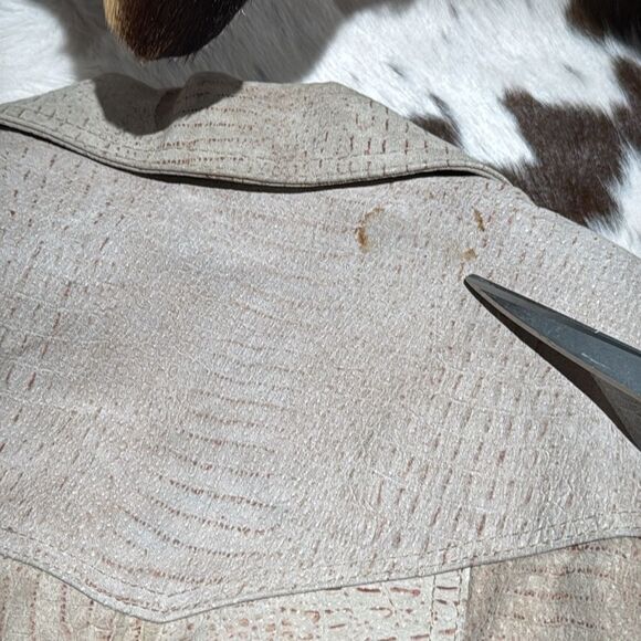 Vintage 80s G-III Padded Shoulder Motorcycle Leather Biker Jacket - Picture 15 of 15